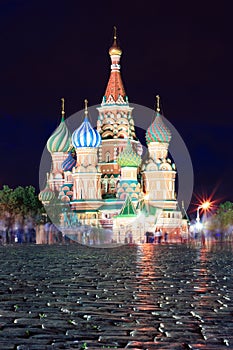 Saint Basil's Cathedral in the Red Square in Moscow
