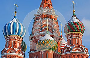 Saint Basil's Onion shaped domes in Moscow