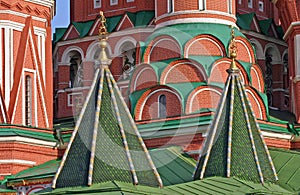 Saint Basil's shaped domes in Moscow