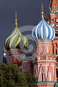 Saint Basils Cathedral on the Red Square in Moscow, Russia.