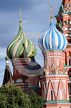 Saint Basils Cathedral on the Red Square in Moscow, Russia.