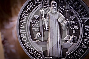 Saint Benedict medall symbols