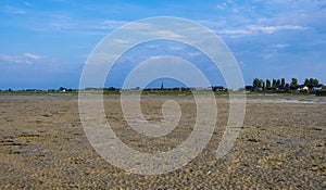 Saint benoit des ondes at sunset, seaside in Brittany, France