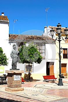 Saint Bernard statue, Marbella, Spain.