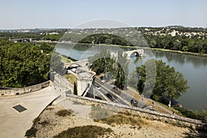 The Saint BÃ©nÃ©zet bridge, known as the Avignon bridge