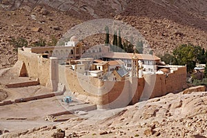 Saint Catherines Monastery in Sinai peninsula in Egypt