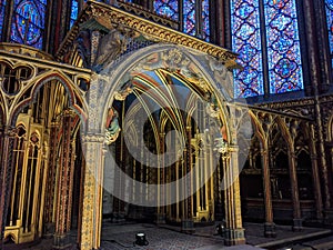 Saint Chapelle church captured in Paris, France