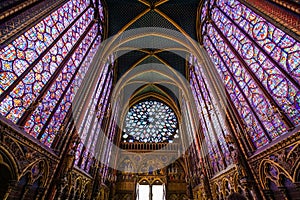 Saint Chapelle stained windows glass