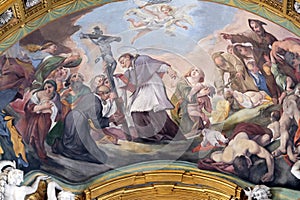 Saint Charles Borromeo Combating the Plague