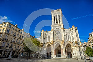 Saint Charles cathedral in the city of Saint-Etienne
