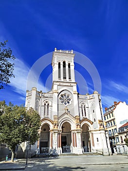 Saint Charles cathedral in the city of Saint-Etienne