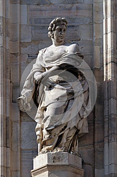 Saint Christina, statue on the Milan Cathedral photo