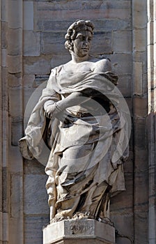 Saint Christina, statue on the Milan Cathedral photo