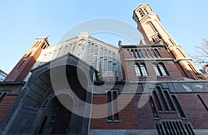 Saint Christophe de Javel church in 15th arrondissement of Paris . The church dedicated to St Christopher who is