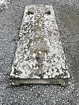 Saint CiarÃ¡n of Clonmacnoise grave at Clonmacnoise Monastery, County Offaly, Ireland photo