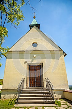 Saint Claire Chapel in botanic garden Troja in Prague, Czech Republic