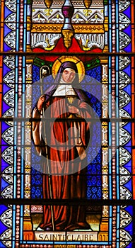 Saint Clare of Assisi - Stained Glass