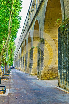 Saint Clement aqueduct in Montpellier, France