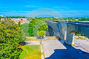 Saint Clement aqueduct in Montpellier, France