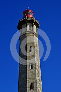Saint Clement des Baleines,Ile de Re; France - march 15 2020 : the lighthouse