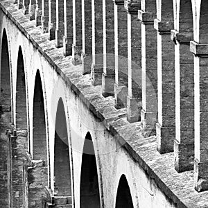 Saint ClÃ©ment Aqueduct, Montpeller, France.