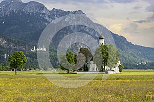 Saint Coloman church near the Neuschwanstein castle