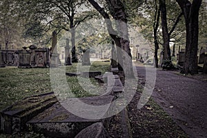 Saint Cuthbert`s Churchyard Cemetery, Edinburgh, Scotland