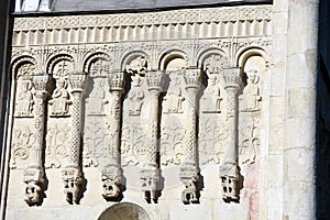 Saint Demetrius cathedral in Vladimir city, Russia.