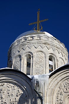 Saint Demetrius cathedral in Vladimir city, Russia.