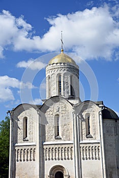 Saint Demetrius cathedral in Vladimir city, Russia.