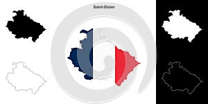 Saint-Dizier outline map