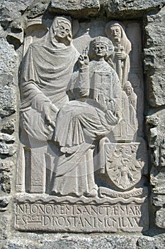 Saint Drostan and Mary image