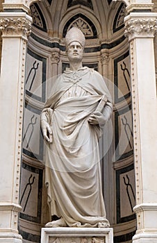 Saint Eligius by Nanni di Banco, Orsanmichele Church in Florence, Italy