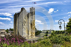 Saint Emilion - King's Tower in wine routes vineyard of bordeaux World Heritage site