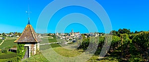 Saint-Emilion-Vineyard landscape-France