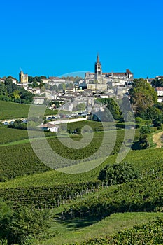 Saint-Emilion-Vineyard landscape-France