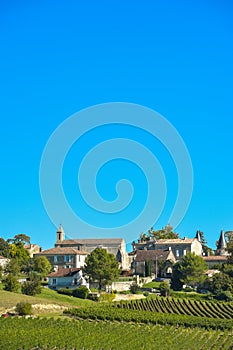 Saint-Emilion-Vineyard landscape-France