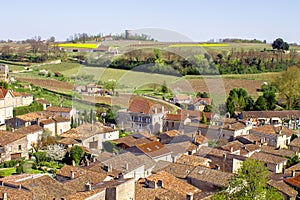 Saint Emilion and the vineyard, near Bordeaux, France