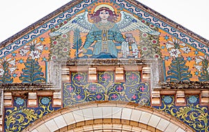 Saint Etienne church in Briare, Loiret, France, exteriors