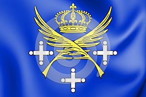 Saint-Etienne coat of arms, France. 3D Illustration
