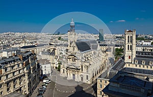 The Saint Etienne du Mont church , Paris, France.