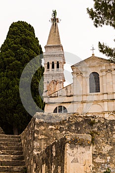 Saint Euphemia Church in the City of Rovinj, Croatia.