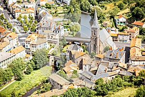 Saint Flour town in France