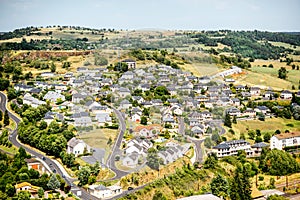 Saint Flour town in France