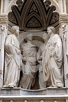 Saint Four Crowned Martyrs by Nanni di Banco, Orsanmichele Church in Florence