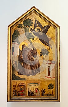 Saint Francis of Assisi Receiving the Stigmata, painting by Giotto