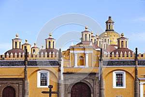 Domes of the Saint Gabriel convent in cholula, puebla XIII photo