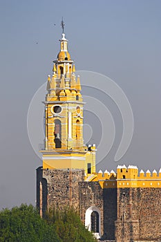 Belfry of the Saint Gabriel convent in cholula, puebla XV photo