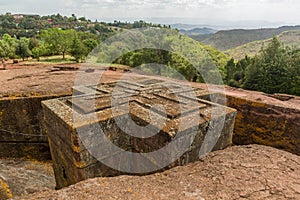 Saint George (Bet Giyorgis) rock-hewn church in Lalibela, Ethiop