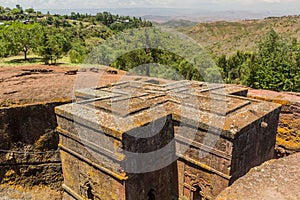 Saint George (Bet Giyorgis) rock-hewn church in Lalibela, Ethiop